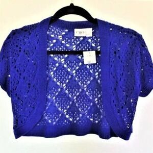 CATO Blue Open Front Cardigan Girls NWT